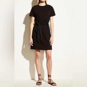 Vince Short Sleeve Tie Waist Dress, sz Large NWT